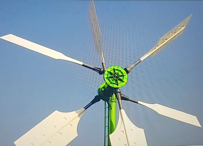 Blade tilting type wind turbine
